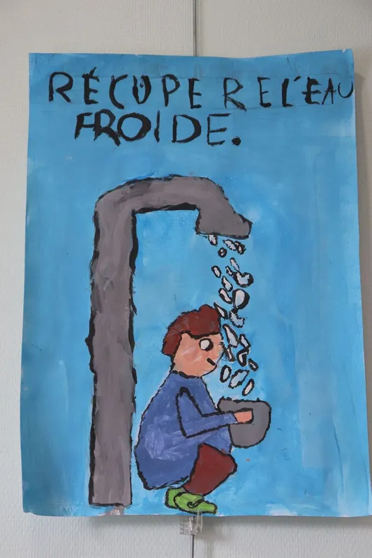 Affiche de prévention des usages de l'eau - crédit : Geoffrey Le Tocquet